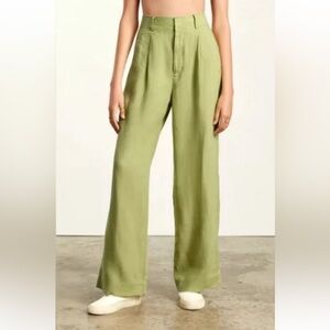 EVERLANE the linen trousers in leek